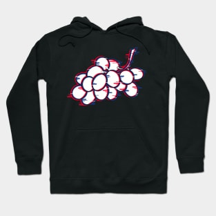 Grapes with a glitch effect Hoodie